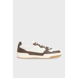 Tommy Jeans Logolu Deri Sneaker Ayakkabı Erkek Ayakkabı EM0EM01443 0lı - Beyaz