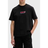 Tommy Jeans Logolu Pamuklu Regular Fit Bisiklet Yaka T Shirt Erkek T Shirt DM0DM22546 Bds - Siyah - 2XL