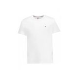 Tommy Jeans Marka Logolu Erkek Beyaz T-shirt Dar Kalıp Organik Pamuk Yazlık
