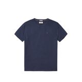 Tommy Jeans Marka Logolu%100 Organik Pamuk Erkek Bisiklet Yaka T-shirt - Lacivert