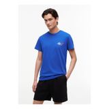 Tommy Jeans Mavi Slim Fit T-Shirt TJM SLIM SIGN CHEST, S, DM0DM22538C63, Providence Blue, Erkek