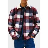 Tommy Jeans Oversize Fit Klasik Yaka Ekoseli Gömlek Erkek Gömlek DM0DM22010 C1G - Lacivert