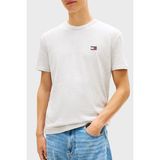 Tommy Jeans Pamuk Karışımlı Logolu Normal Kalıp T Shirt Erkek T Shirt DM0DM22667 P08 - Gri - 2XL