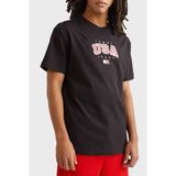 Tommy Jeans Pamuk Regular Fit Bisiklet Yaka T Shirt Erkek T Shirt DM0DM16406 Bds - Siyah
