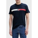 Tommy Jeans Pamuklu Regular Fit Logolu Bisiklet Yaka T Shirt Erkek T Shirt DM0DM22539 C1G - Lacivert - 2XL