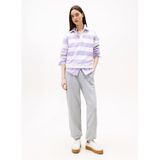 Tommy Jeans Pamuklu Relaxed Fit Yüksek Bel Lastikli Paça Jogger Pantolon, S, DW0DW20994 Q13, GRİ, kadın