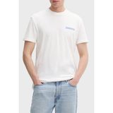 Tommy Jeans Pamuklu Sırt Baskılı Regular Fit Bisiklet Yaka T Shirt Erkek T Shirt DM0DM22547 Ybl - Beyaz - 3XL