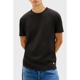 Tommy Jeans Pamuklu Slim Fit Bisiklet Yaka T Shirt Erkek T Shirt DM0DM22529 Bds - Siyah