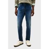Tommy Jeans Pamuklu Slim Fit Normal Bel Dar Paça Jeans Erkek Kot Pantolon DM0DM22247 1bk - Mavi - 33 / 32