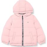 Tommy Jeans Puffer Pembe Kapüşonlu Bebek Mont - 92 cm