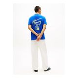 Tommy Jeans Regular Fit Baskılı T-Shirt, M, 5003340446, Mavi, Erkek