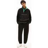 Tommy Jeans Siyah Erkek Rahat Baskılı Sweatpant DM0DM23014BDS Siyah Eşofman Altı - XL