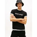 Tommy Jeans Siyah Erkek Regular Fit Baskılı T-Shirt DM0DM22548BDS Siyah T-Shirt