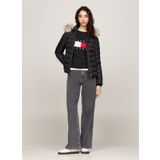 Tommy Jeans Siyah Kadın Şişme Mont TJW BASIC HOODED DOWN JACKET EXT