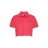 Tommy Jeans Slim Fit Polo Yaka T-shirt, S, 5003238596, Kırmızı, Kadın