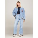 Tommy Jeans Standart Açık Mavi Kadın Ceket Letterman Denım Jacket CH7011
