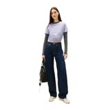 Tommy Jeans Standart Fit Baskılı T-Shirt, M, 5003345090, Lila, Kadın