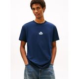 Tommy Jeans Tişört, S, DM0DM22311, Mavi, Erkek