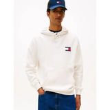 Tommy Jeans Tjm Normal Kesim Klasik Bayrak Desenli Erkek Kazak DM0DM20738YBH - Beyaz