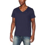 Tommy Jeans TJM ORIGINAL JERSEY V NECK TEE Erkek T-shirt BLACK IRIS S