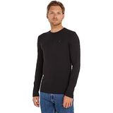 Tommy Jeans TJM ORIGINAL RIB LONGSLEEVE TEE Erkek T-shirt TOMMY BLACK S