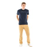 Tommy Jeans TJM REG LINEAR LOGO TEE EXT Erkek T-shirt Dark Blue S