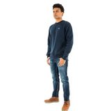 Tommy Jeans TJM REG S FLAG CREW Erkek Sweatshirt Dark Blue XL