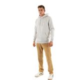 Tommy Jeans TJM REG S FLAG HOODIE Erkek Sweatshirt Silver Grey Heather L