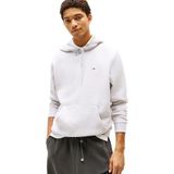 Tommy Jeans TJM REG S FLAG HOODIE Erkek Sweatshirt Silver Grey Heather M