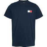 Tommy Jeans TJM SLIM ESSENTIAL FLAG TEE EXT Erkek T-shirt Dark Blue L