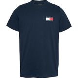 Tommy Jeans TJM SLIM ESSENTIAL FLAG TEE EXT Erkek T-shirt Dark Blue S