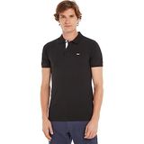 Tommy Jeans TJM SLIM PLACKET POLO Erkek T-shirt Black XXL