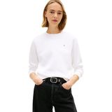 Tommy Jeans TJW REG S FLAG CREW Kadın Sweatshirt White XS