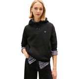 Tommy Jeans TJW REG S FLAG HOODIE Kadın Sweatshirt Black S