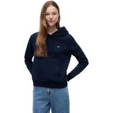 Tommy Jeans TJW REG S FLAG HOODIE Kadın Sweatshirt Dark Night Navy M