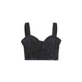 Tommy Jeans V Yaka Düz Indigo Kadın Atlet Bustıer Top AH7185