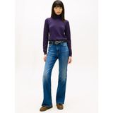 Tommy Jeans Yarım Balıkçı Yaka Standart Düz Mor Kadın Kazak DW0DW21672VLY - XS