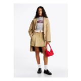 Tommy Jeans Yüksek Bel Bej Kadın Kısa Etek DW0DW19366ACT