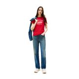 Tommy Jeans Yüksek Bel Düz Paça Slim Straight Koyu Mavi Denim Pantolon, 26, 5003298146, Koyu Mavi, Kadın