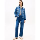 Tommy Jeans Yüksek Bel Düz Paça Slim Straight Koyu Mavi Kadın Denim Pantolon DW0DW200541BK - 26
