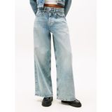 Tommy Jeans Yüksek Bel Geniş Paça Straight Açık Mavi Denim Pantolon, 26, 5003298175, Açık Mavi, Kadın