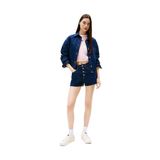 Tommy Jeans Yüksek Bel Mom Fit İndigo Kadın Denim Şort DW0DW200941BK