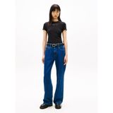 Tommy Jeans Yuvarlak Yaka Baskılı T-Shirt, M, 5003298346, Siyah, Kadın