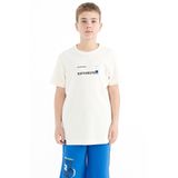 Tommy Life 11117 Ekru Baskı Detaylı O Yaka Standart Kalıp Erkek Çocuk T-Shirt