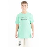Tommy Life 11117 Su Yeşili Baskı Detaylı O Yaka Standart Kalıp Erkek T-Shirt