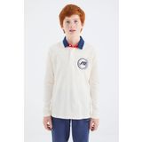 Tommy Life 11172 Ekru Polo Yaka Erkek Çocuk T-Shirt