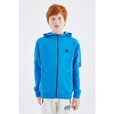 Tommy Life 11180 Saks Fermuarlı Erkek Çocuk Sweatshirt
