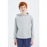 Tommy Life 11181 Taş Kapüşonlu Basic Erkek Çocuk Sweatshirt