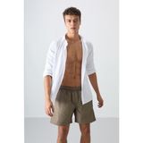 Tommy Life 81237 Camel Hızlı Kuruyan Standart Fit Erkek Deniz Şortu