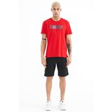 Tommy Life 81246 Siyah Baskılı Detaylı Bağcıklı Erkek Şort